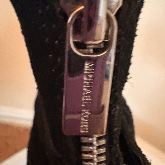 Michael Kors Black Suede Short Boot - Picture 2 of 8